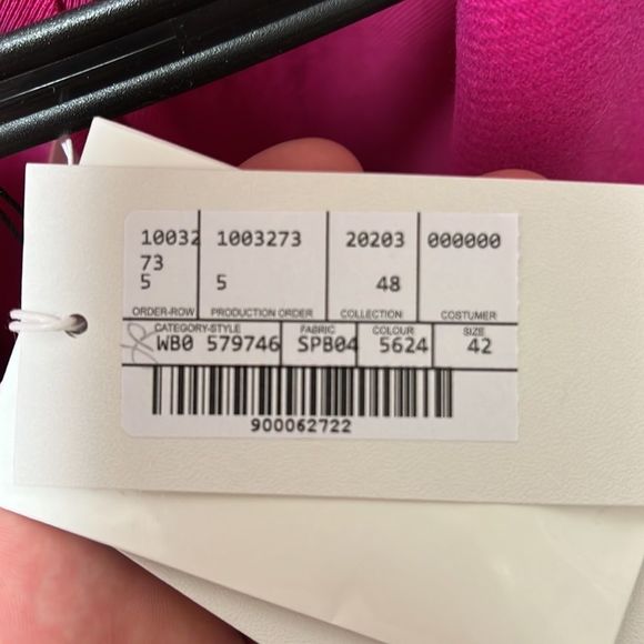 STELLA McCARTNEY Double Breasted Mid-Length Coat. Fuchsia. Size 42 IT - Picture 7 of 10